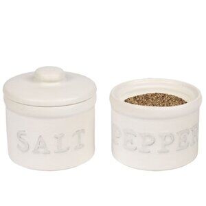 Crofton Ceramic Salt & Pepper Cellars | NWT